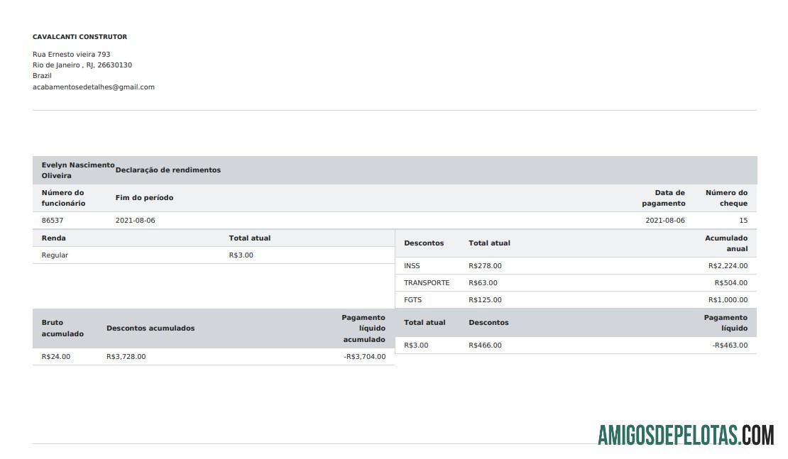 Cavalcanti Play Stub modelo